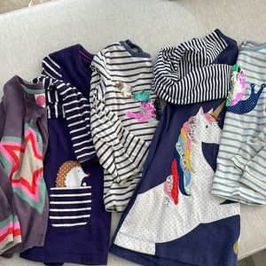 Mini Boden sequin shirts appliqué dress